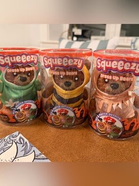 Set of 3 Squeeezy Dress Up Bears
